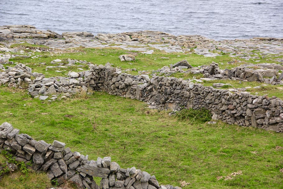 stone wall, ireland, irish, architecture, ancient, traditional HD wallpaper