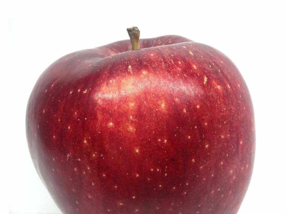 Fruit, Red Apple, white background, power, love apples, image HD wallpaper