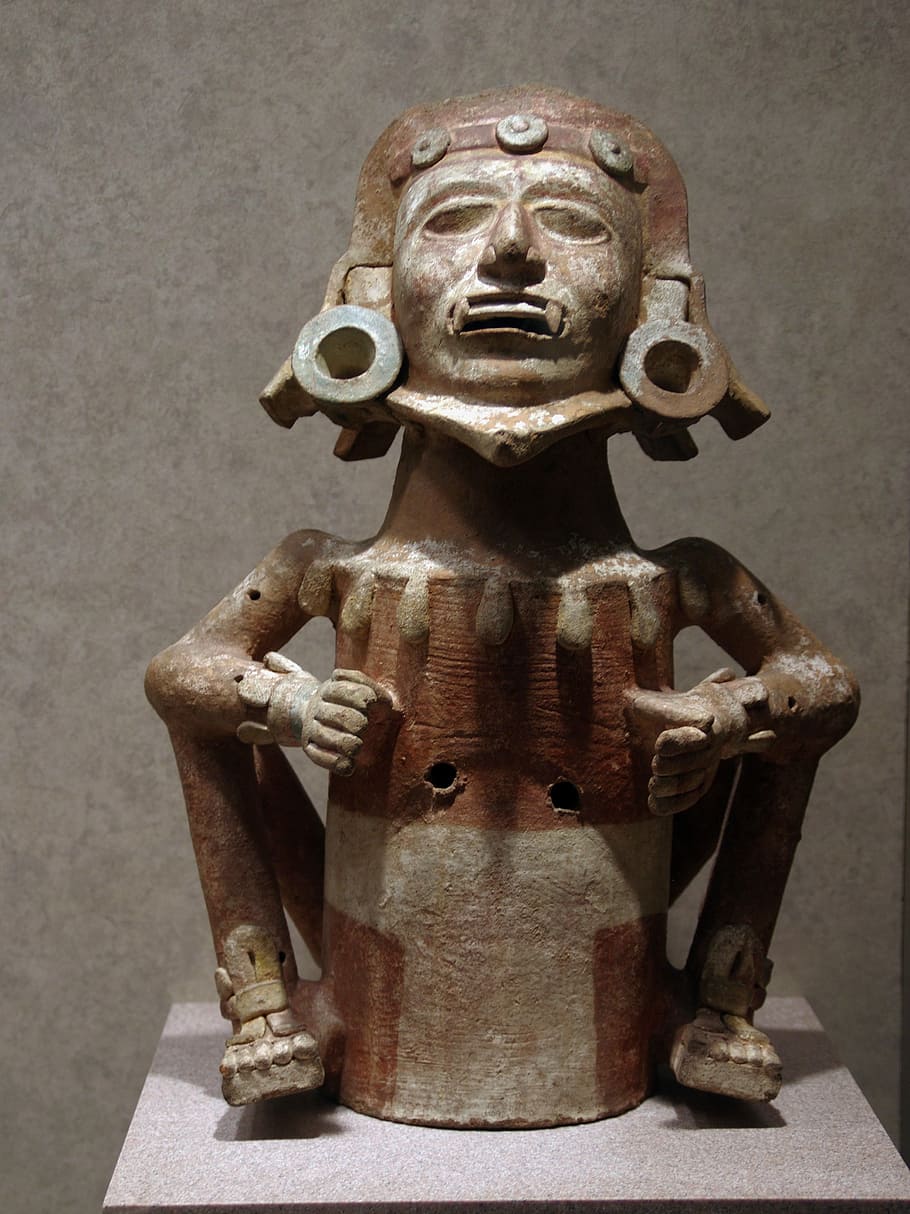Mexico, Anthropological Museum, mesoamerica, statue, art, columbian, HD wallpaper