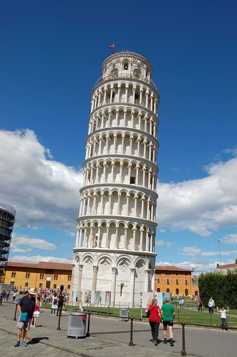 italy, pisa, tower, leaning tower, architecture, columnar, church, HD wallpaper