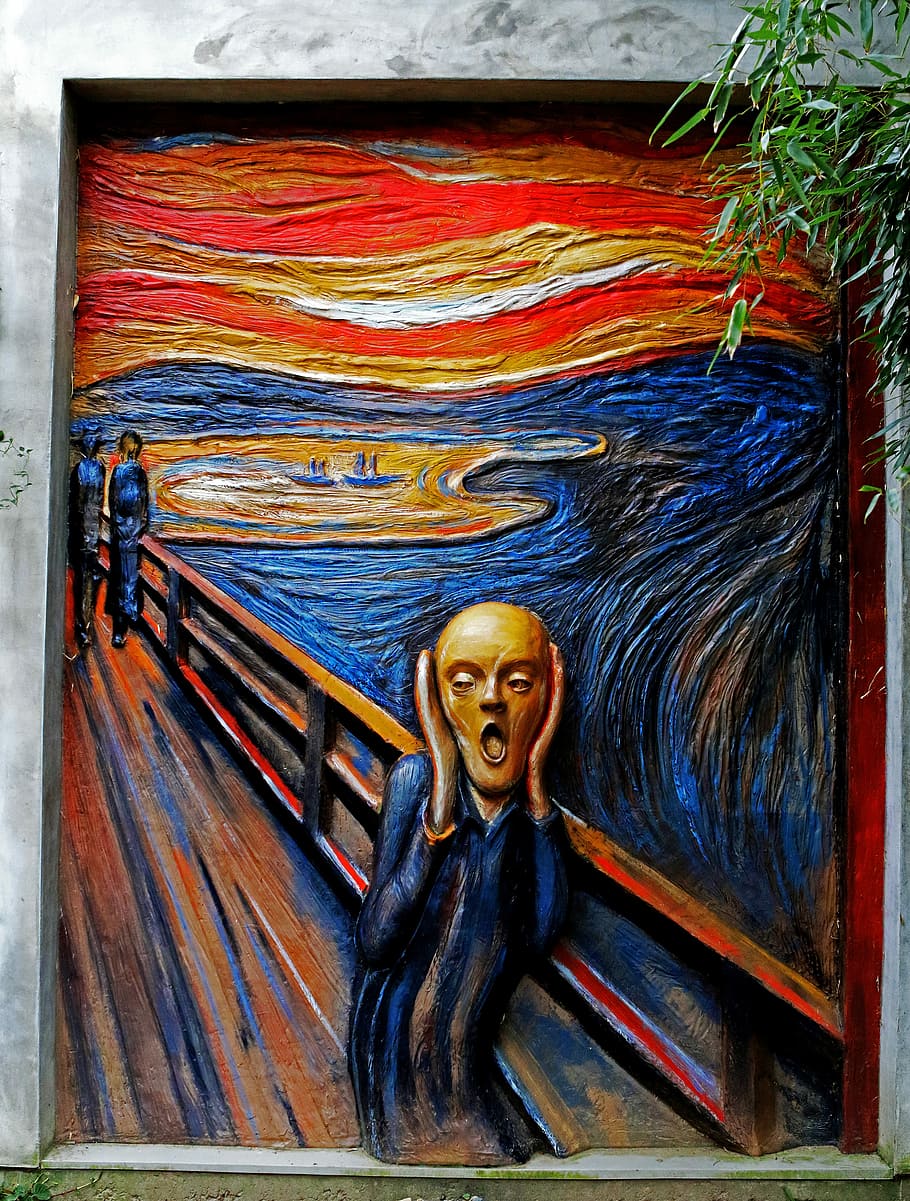 the scream wallpaper art