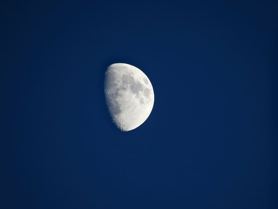 moon, satellite, view, night, space, astronomy, sky, blue, beauty in nature HD wallpaper