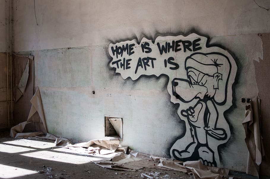 abandoned, graffiti, art, wall, architecture, wall - building feature HD wallpaper