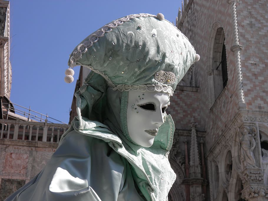 Venice, Italy, Carnival, Mask, mask of venice, disguise, carnival of venice, HD wallpaper