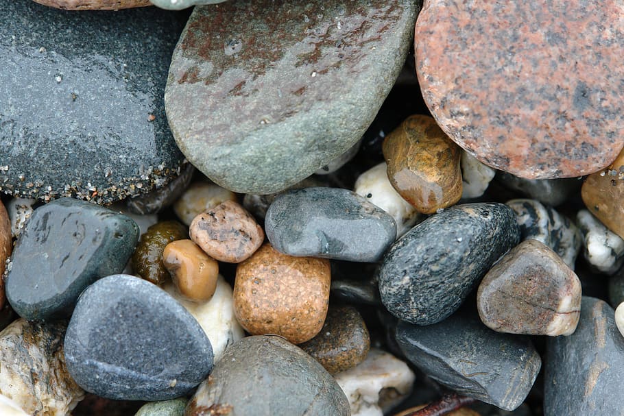 pebbles, nature, sea, rock, solid, stone, rock - object, stone - object HD wallpaper