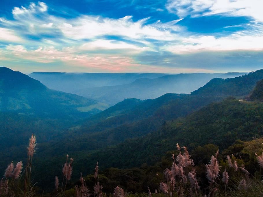 sky, mountains, clouds, horizon, serra, mountaineering, brazil HD wallpaper
