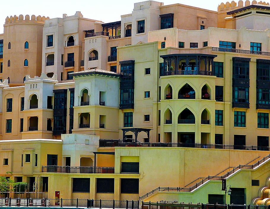uae, dubai, building, architecture, urban Scene, building Exterior HD wallpaper