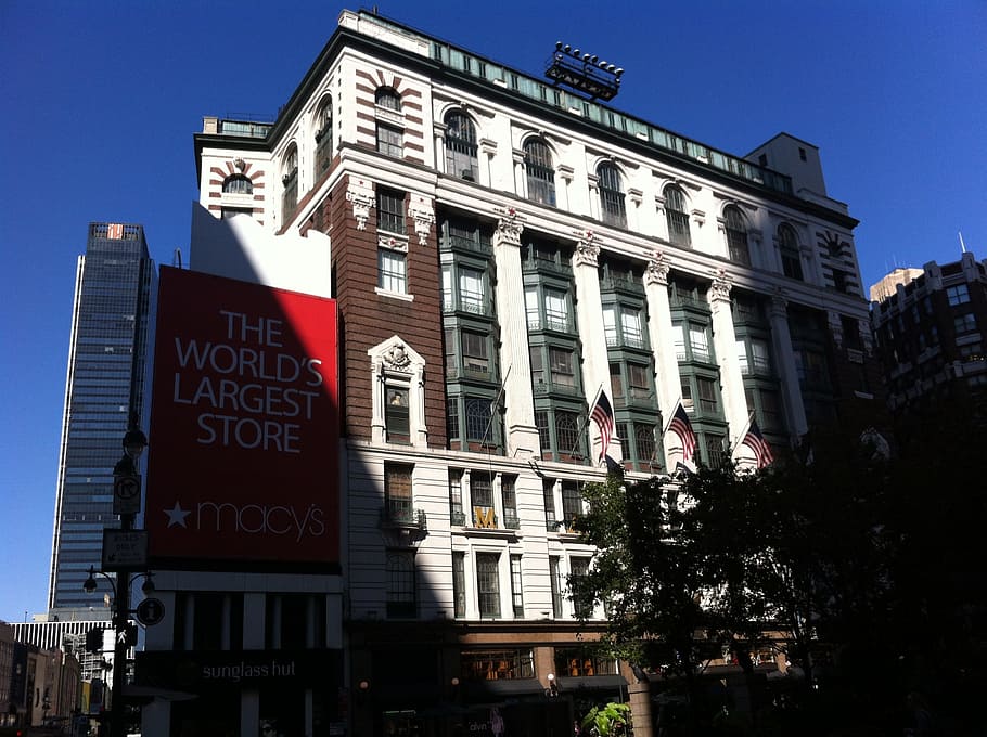 macy's new york, shopping, shopping center, department stores, HD wallpaper