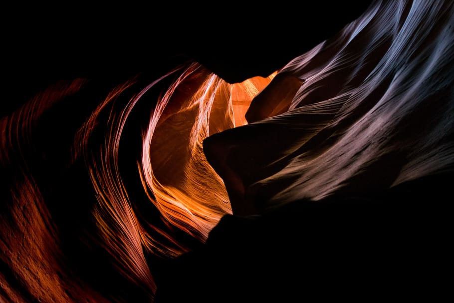 Antelope Canyon, Arizona, grand canyon with sun light, rock, cave HD wallpaper