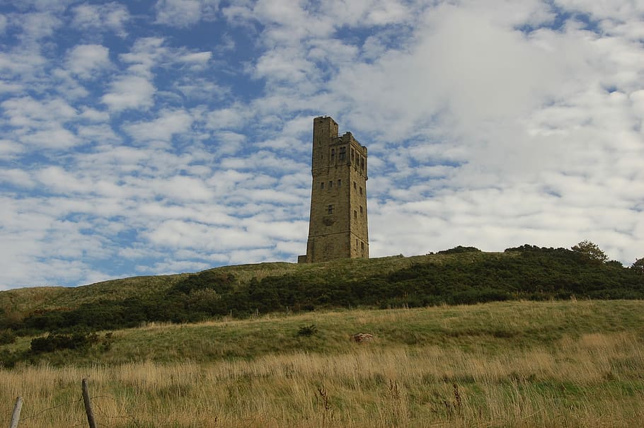 Huddersfield, Castle Hill, Hill, Castle, Castle, Tower, architecture, HD wallpaper