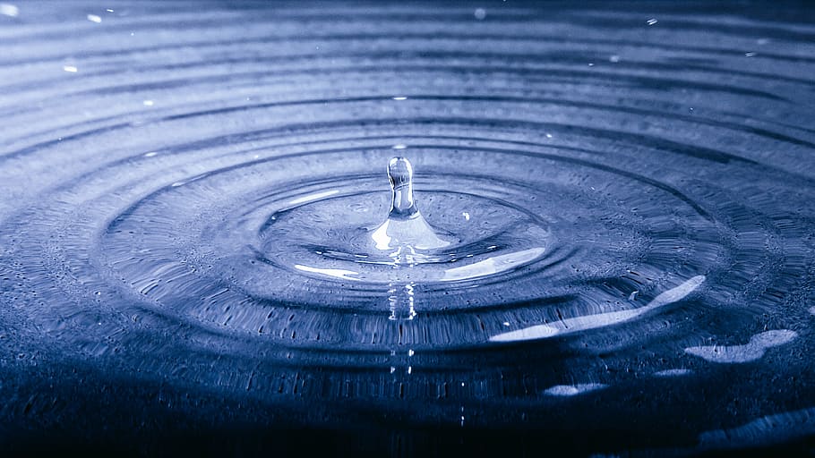 blue, drop, liquid, ripple, transparent, water, water drop HD wallpaper