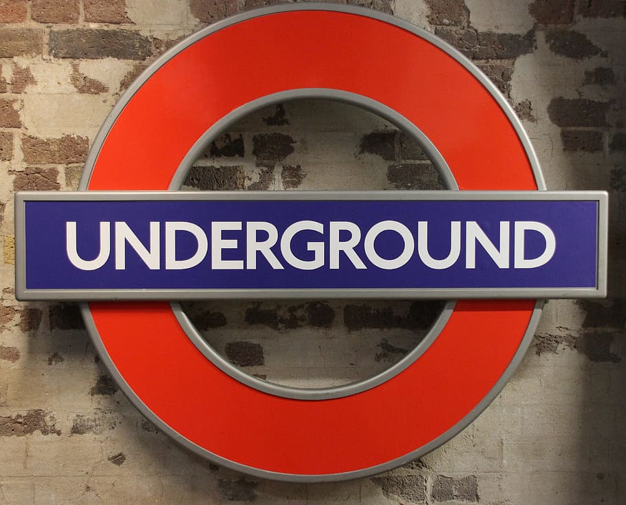 London, Tube, Subway, Metro, Logo, underground, sign, red, circle, HD wallpaper