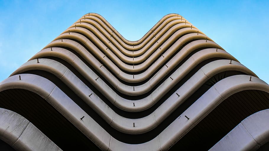 grey and black high-rise building, architecture, roof, no People HD wallpaper