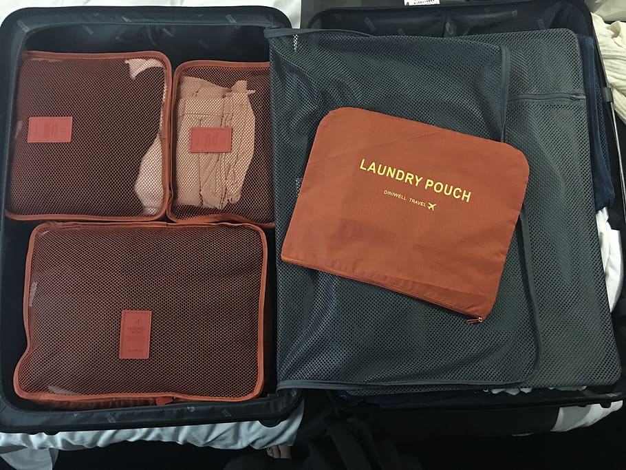 organized travel, packing, organization, packing cubes, baggage, HD wallpaper
