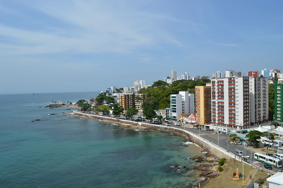 Summer, Holidays, Salvador, Bahia, mar, brazil, beach, water, HD wallpaper