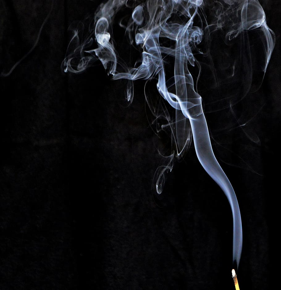 white smoke illustration, incense, smoke - physical structure