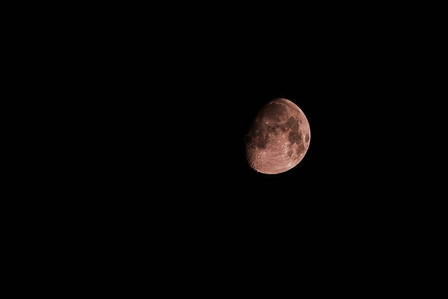moon, dark, moonlight, outdoor, sky, nature, landscape, full HD wallpaper