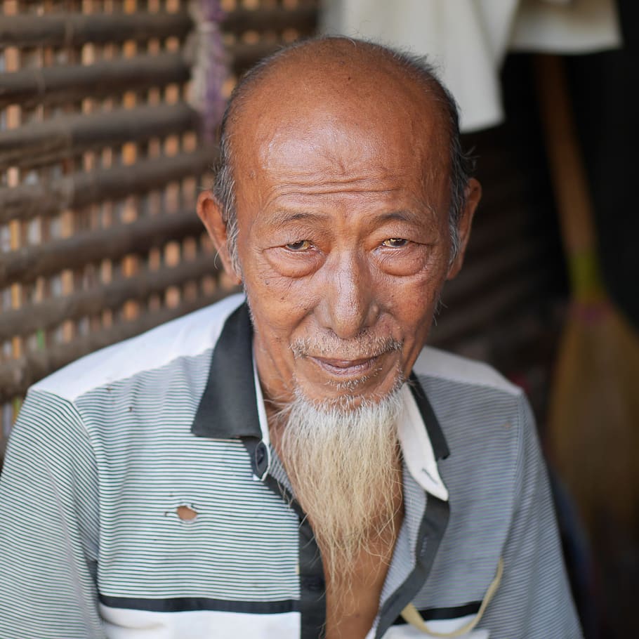 Myanmar, Goatee, Pharmacist, burmane, old, friendly, happy HD wallpaper