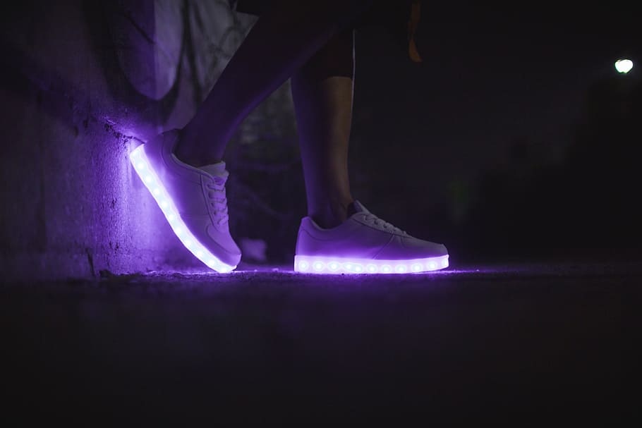 light, night, feet, dark, blur, close-up, evening, focus, shoes