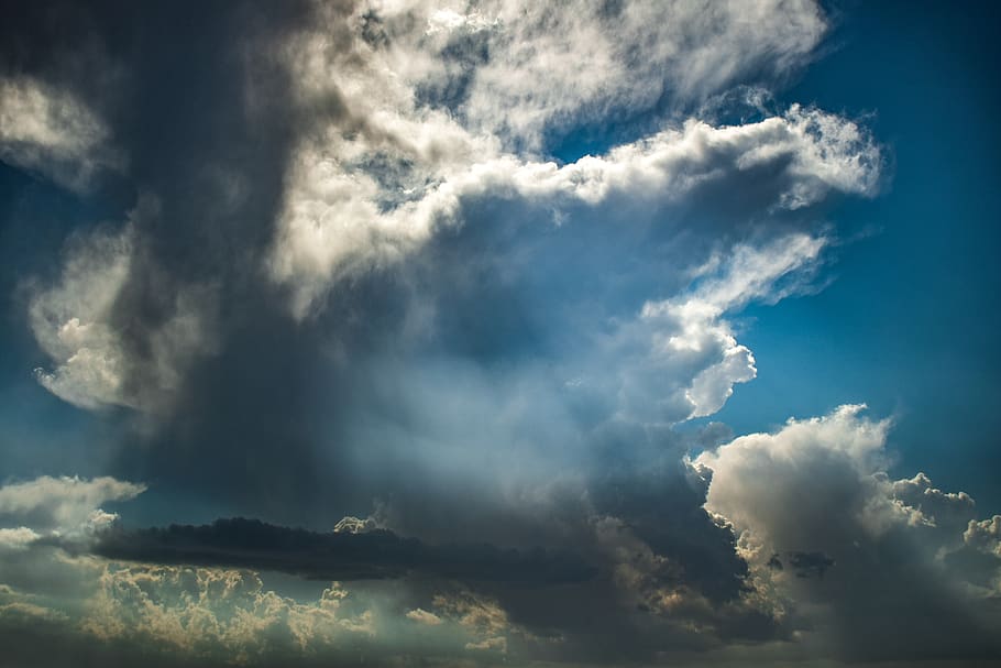 clouds, dramatic, sky, nature, stormy, weather, atmosphere HD wallpaper