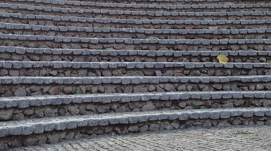 stairs, occurs, gradually, leaf, loneliness, sadness, abstract HD wallpaper
