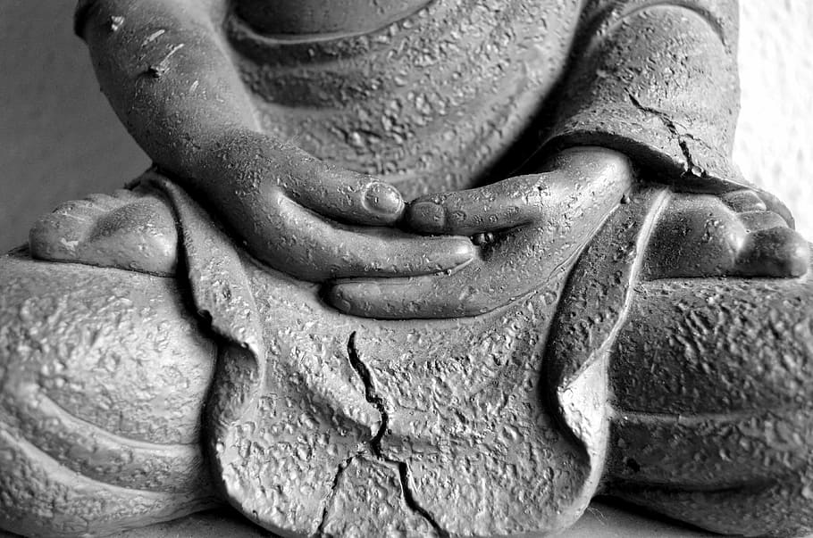 Buddha, Hands, Statue, Bust, Sculpture, buddhism, figure, religion HD wallpaper