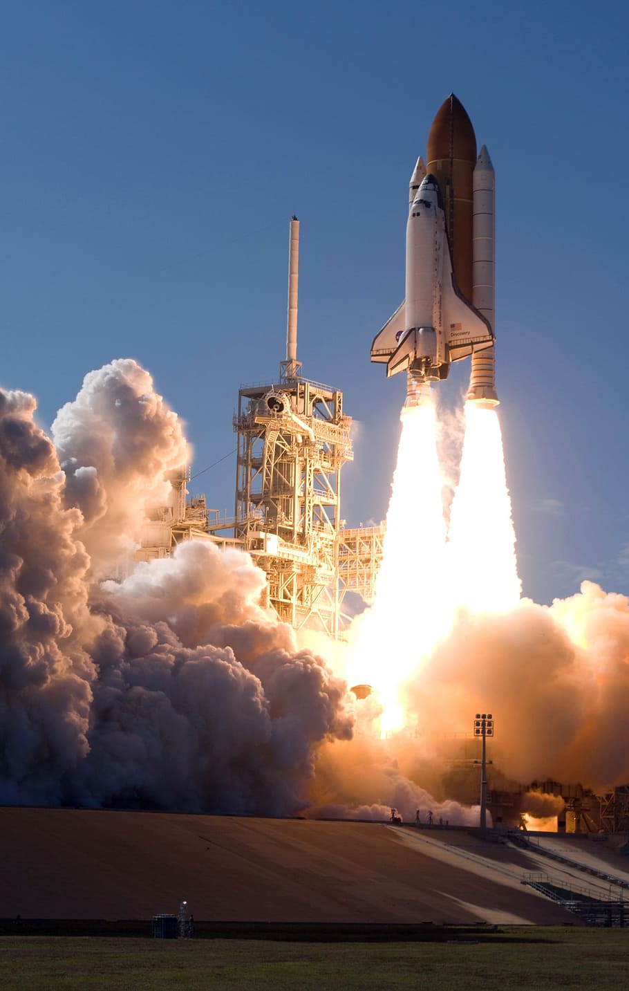 white spaceship, Rocket Launch, Take Off, Nasa, space travel