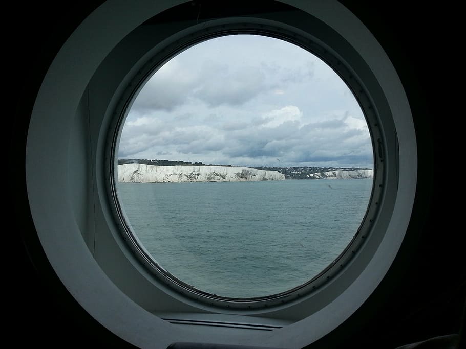 white cliffs, dover, coastline, sea, blue, holiday, seashore HD wallpaper