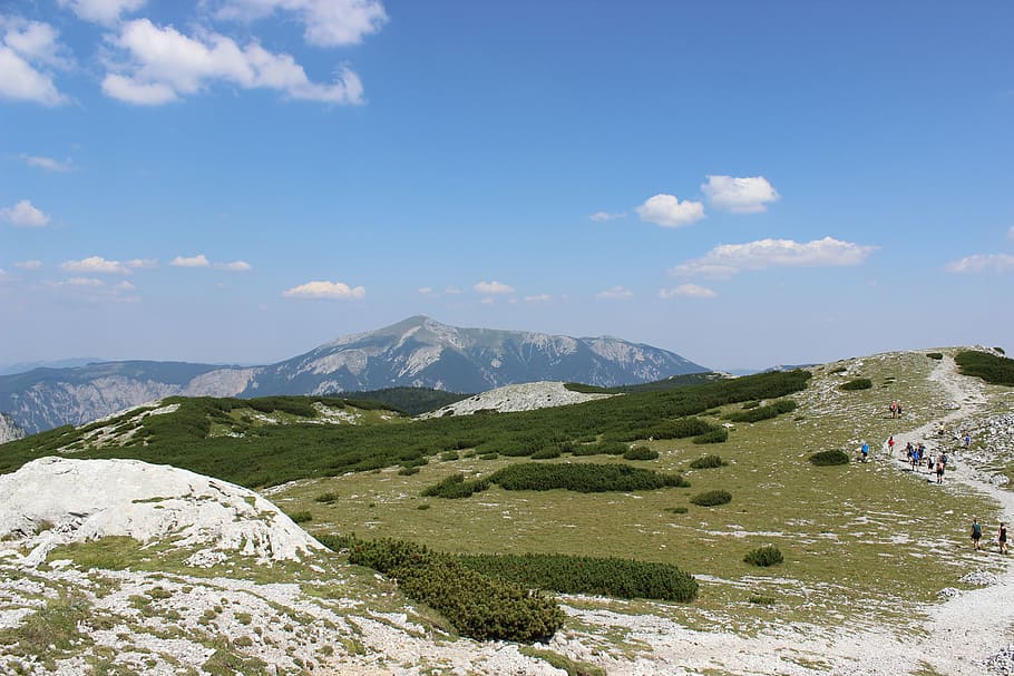 rax, austria, mountain, nature, summer, landscape, outdoors, HD wallpaper