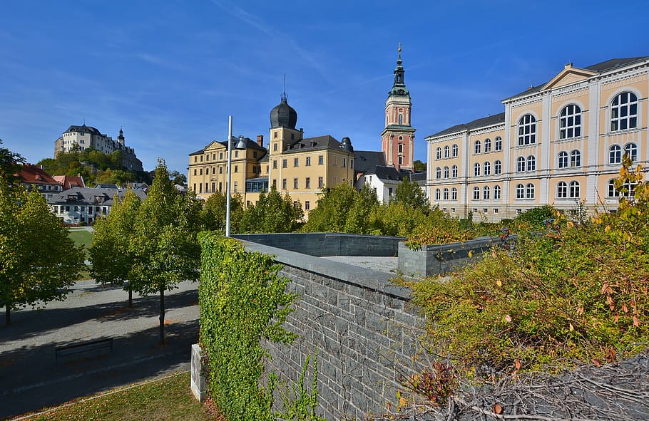 greiz, thuringia germany, architecture, castles, building exterior HD wallpaper