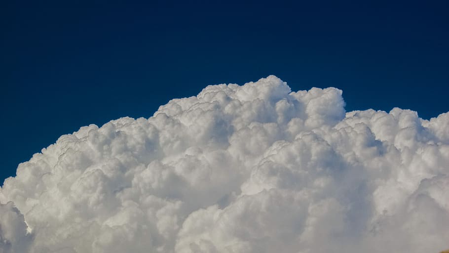 Clouds, Cumulus, Sky, Blue, White, blue sky clouds, nature HD wallpaper