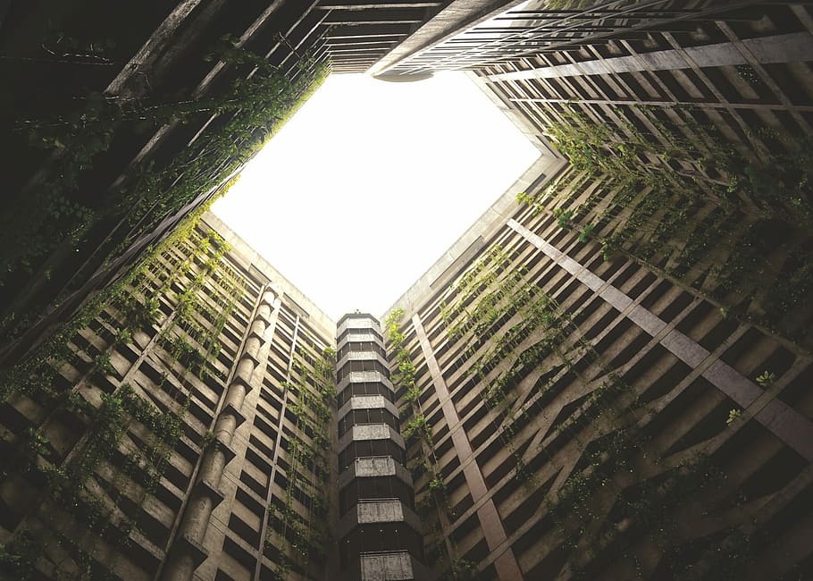 image contains photo of low angle photography of building, architecture HD wallpaper