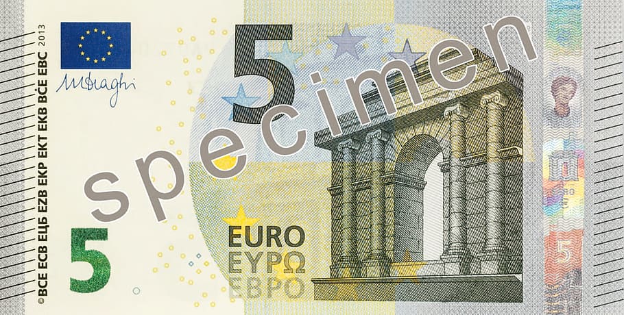 5 euro banknote, Dollar Bill, Money, currency, finance, paper Currency, HD wallpaper