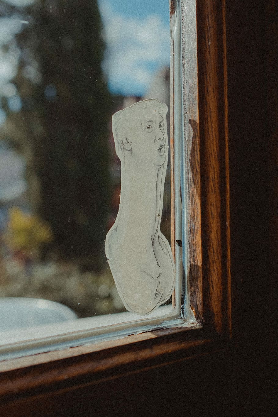Donald Trump stick, window, glass - material, transparent, no people HD wallpaper