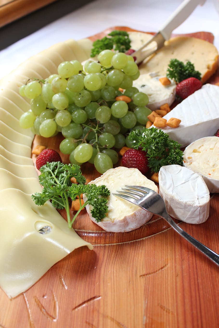 käseplatte, cold buffet, cheese, eat, food, food and drink HD wallpaper