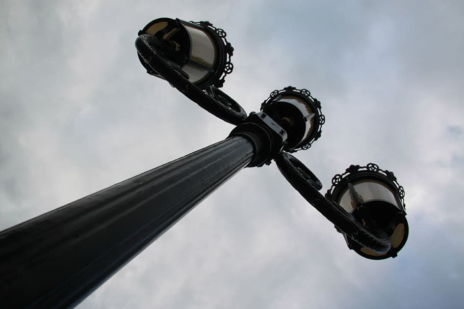 lamp post, sculpture, top, street Light, electric Lamp, lantern HD wallpaper