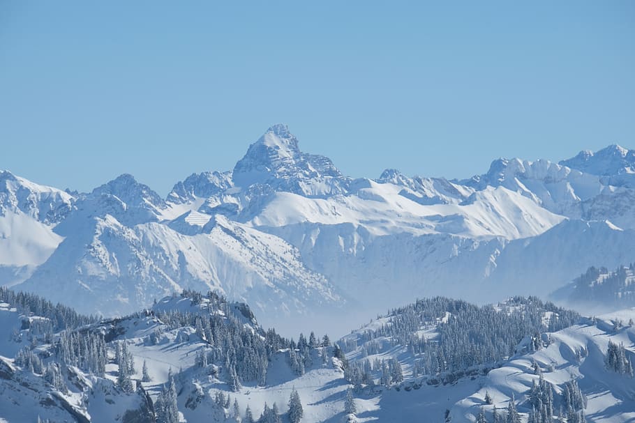 snow, mountain, winter, cold, cold temperature, scenics - nature HD wallpaper