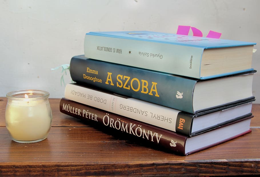 book, candle, mood, reading, table, western script, still life HD wallpaper