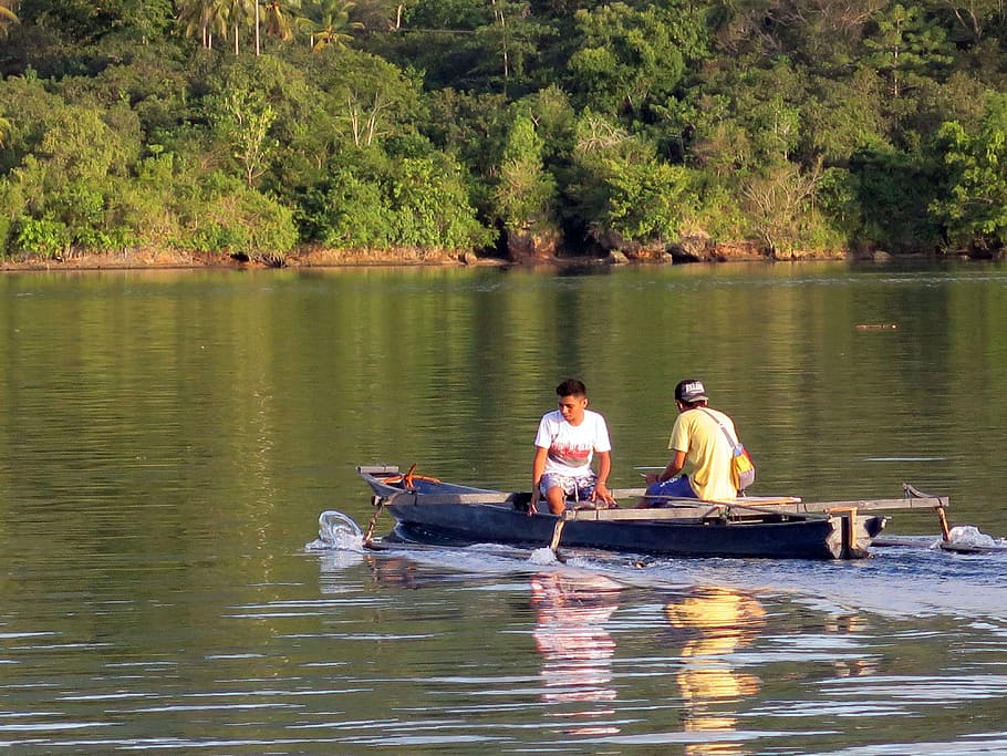 precious, subondo, katinting, boat, lake, fishing, water, forest HD wallpaper