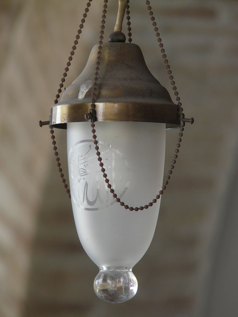 lamp, light, lighting, close-up, no people, hanging, focus on foreground HD wallpaper