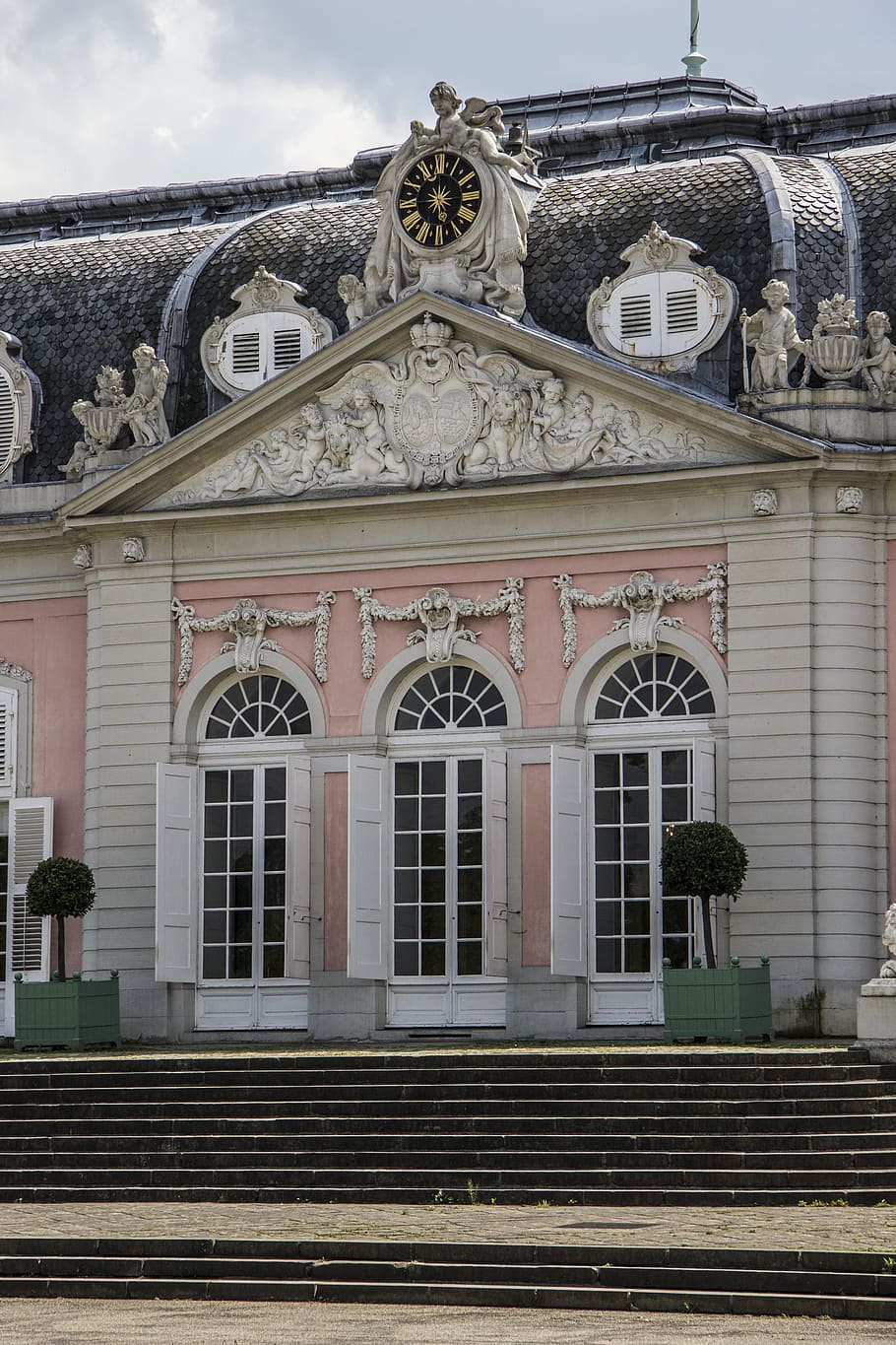 Castle, Park, Old, Antique, Pink, building exterior, architecture HD wallpaper