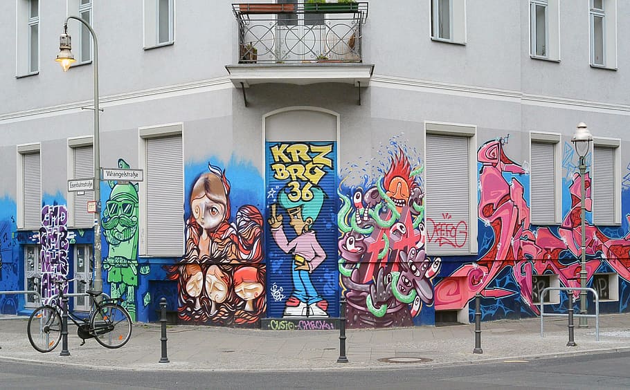 Graffiti, Street Art, Urban Art, sprayer, mural, berlin, kreuzberg, HD wallpaper