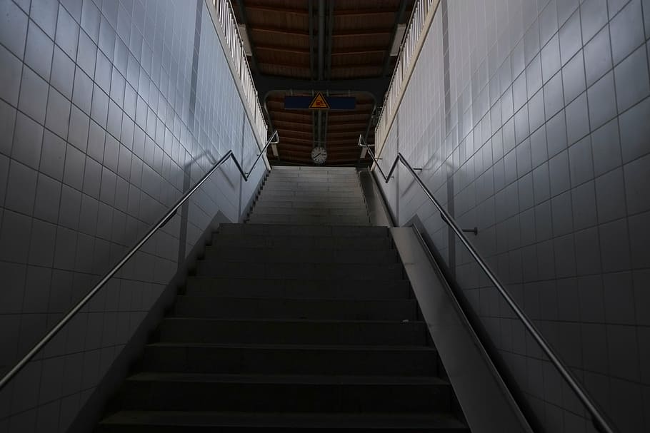 stairs, emergence, gradually, architecture, staircase, away HD wallpaper
