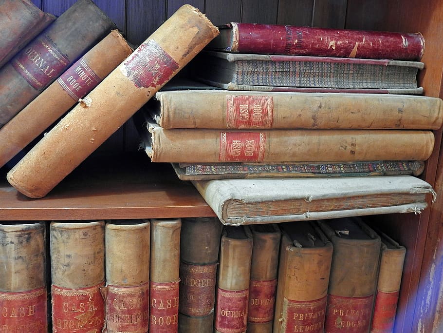 Books, Old, Antiquarian, Script, old script, bookcase, spine HD wallpaper