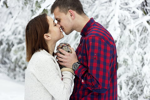 adult, affection, caring, cold, couple, embrace, emotion, enjoyment HD wallpaper