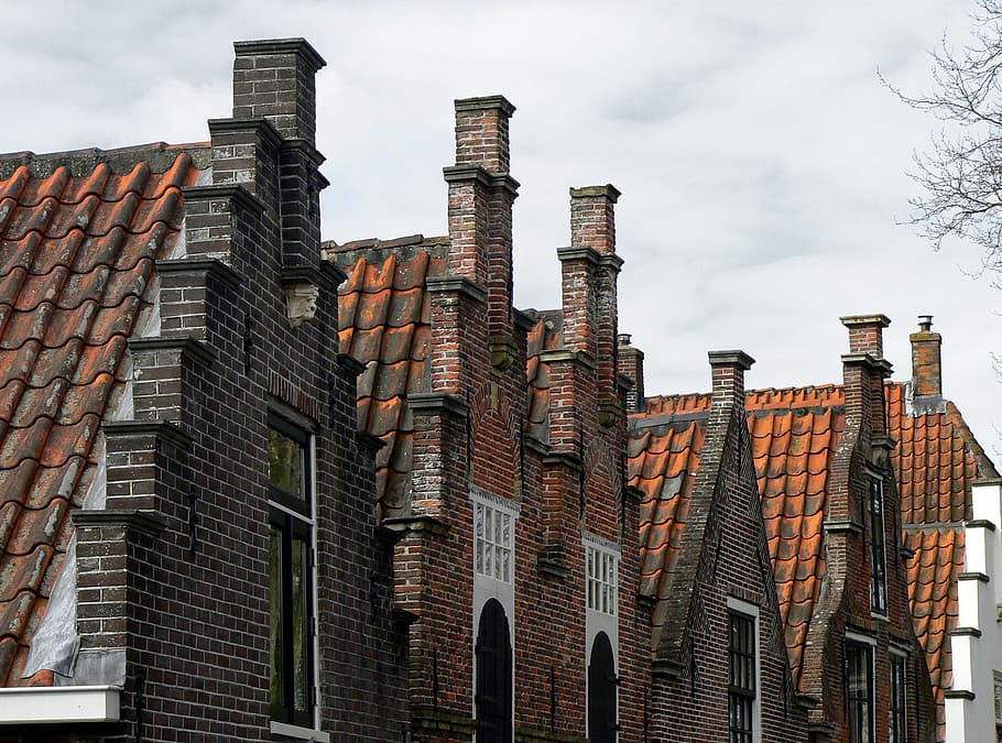 gable, holland, architecture, old, home, building, roof, gable wall HD wallpaper