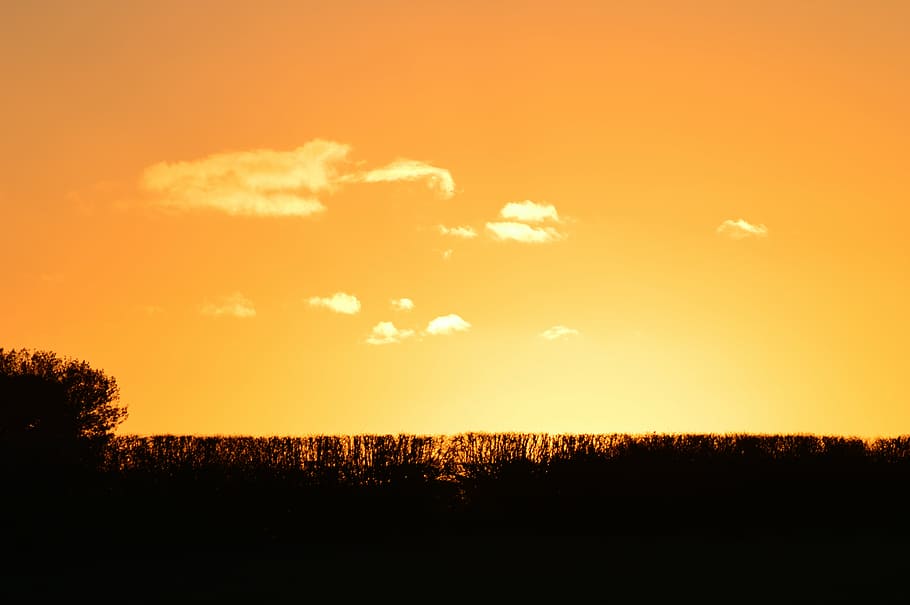 sunset, sundown, sky, sunset landscape, evening, sunset sky HD wallpaper