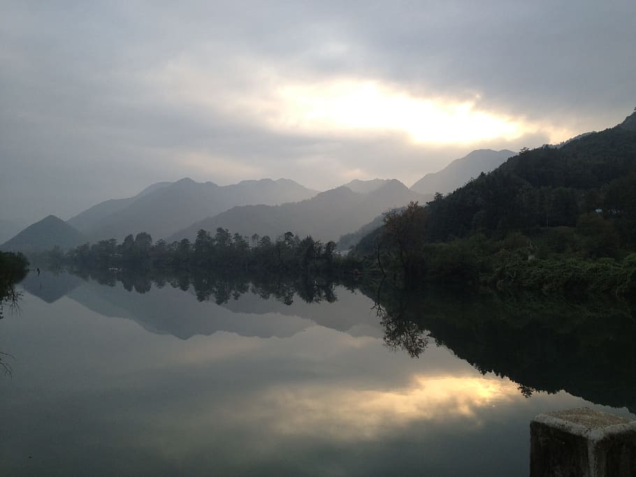 Lake, Reflection, Outer World, nature, mountain, water, landscape HD wallpaper