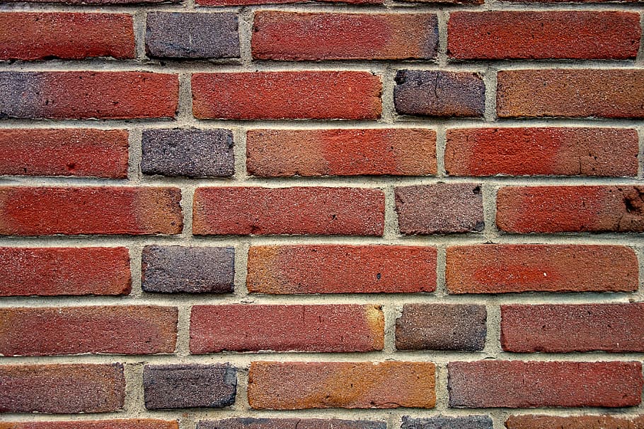 brick wall, red brick wall, texture, backdrop, brick wall background HD wallpaper