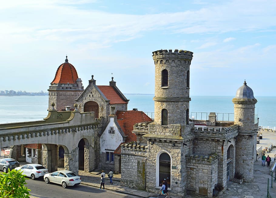 castle, mar del plata, torreon del monje, architecture, built structure, HD wallpaper